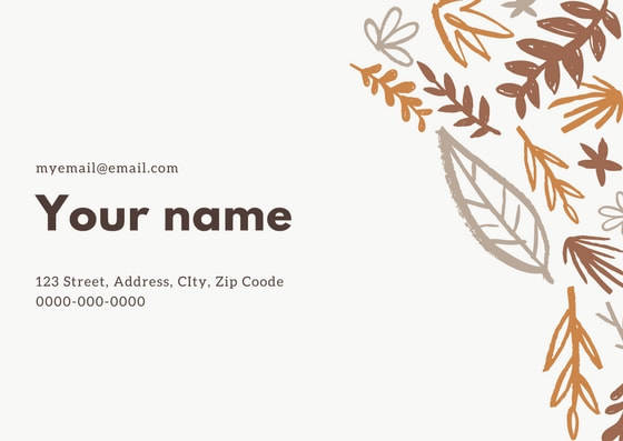 sample business card